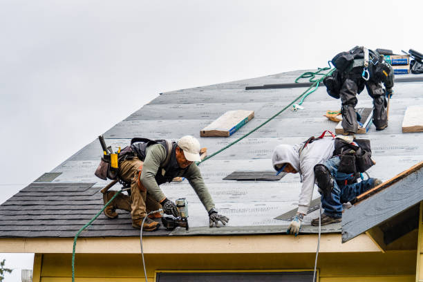 Professional Gutter Installation technician working in Elkridge, MD